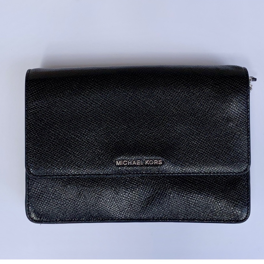 New Michael Kors Leather Crossbody Purse - Picture 2 of 4